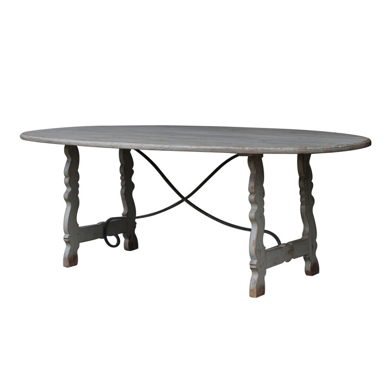 White x White Pine Solid Wood Dining Table Wayfair